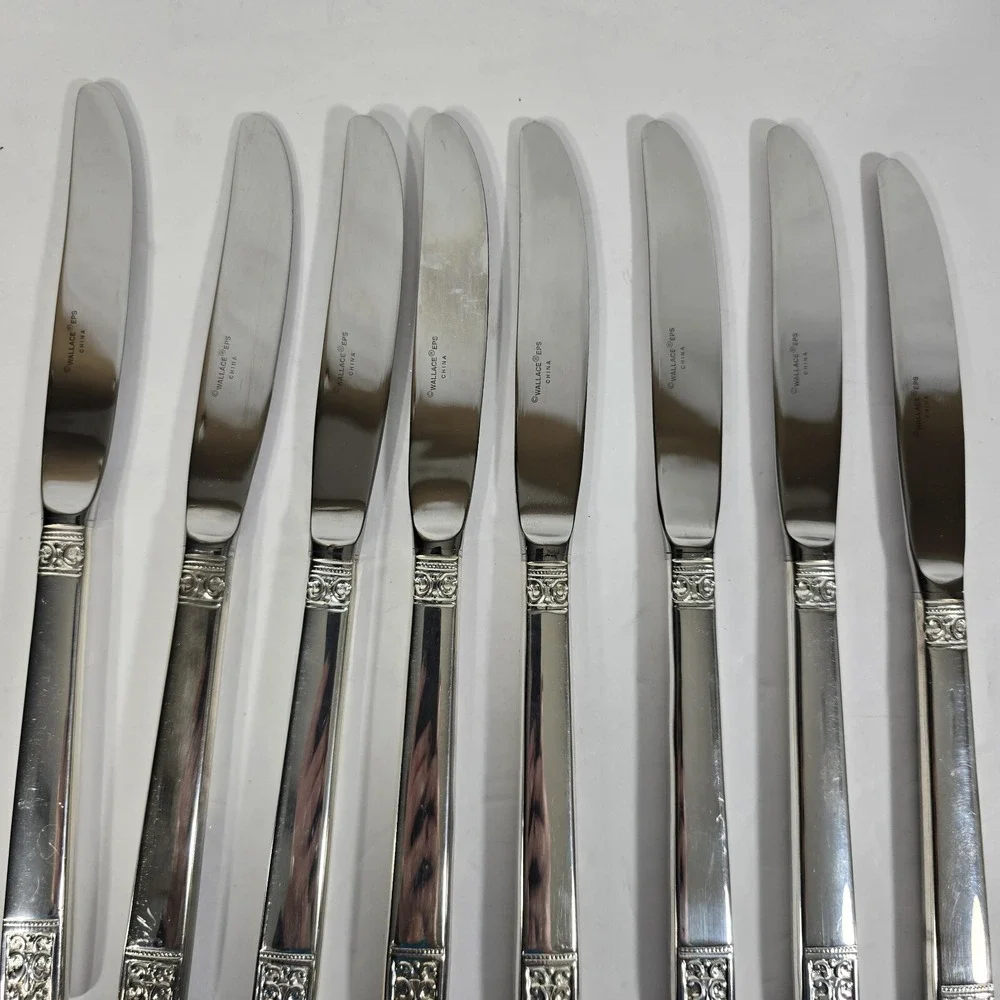 Lot Of 8 Wallace Eps Knives Stainless Steel